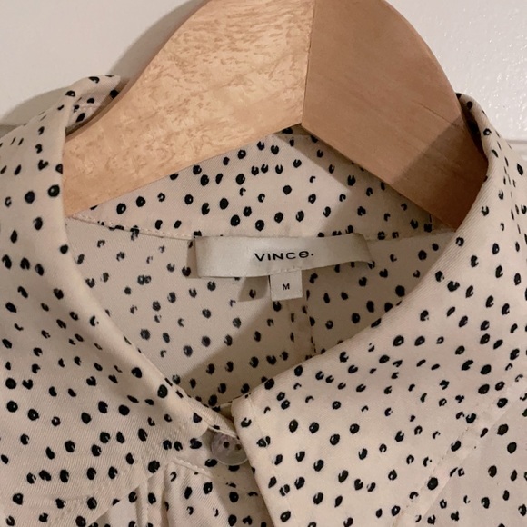 Vince silk/rayon button down blouse - Picture 2 of 3